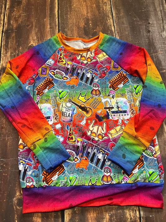 Medium Rainbow Icons Pullover