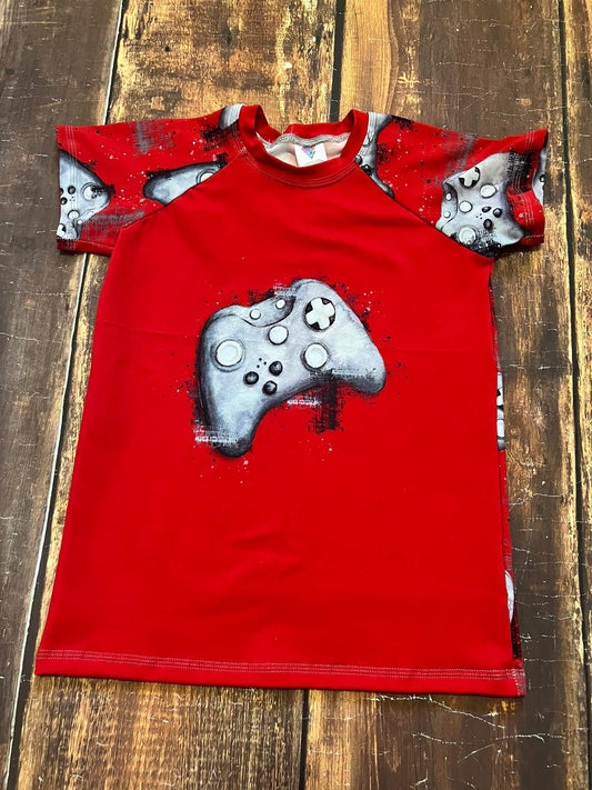 Red Controller Panel Raglan