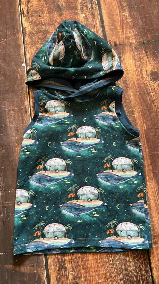 6T Whale Beach Hooded Tank