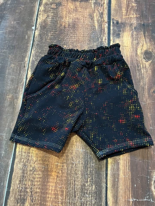 Black with Red/Yellow Finn Shorts