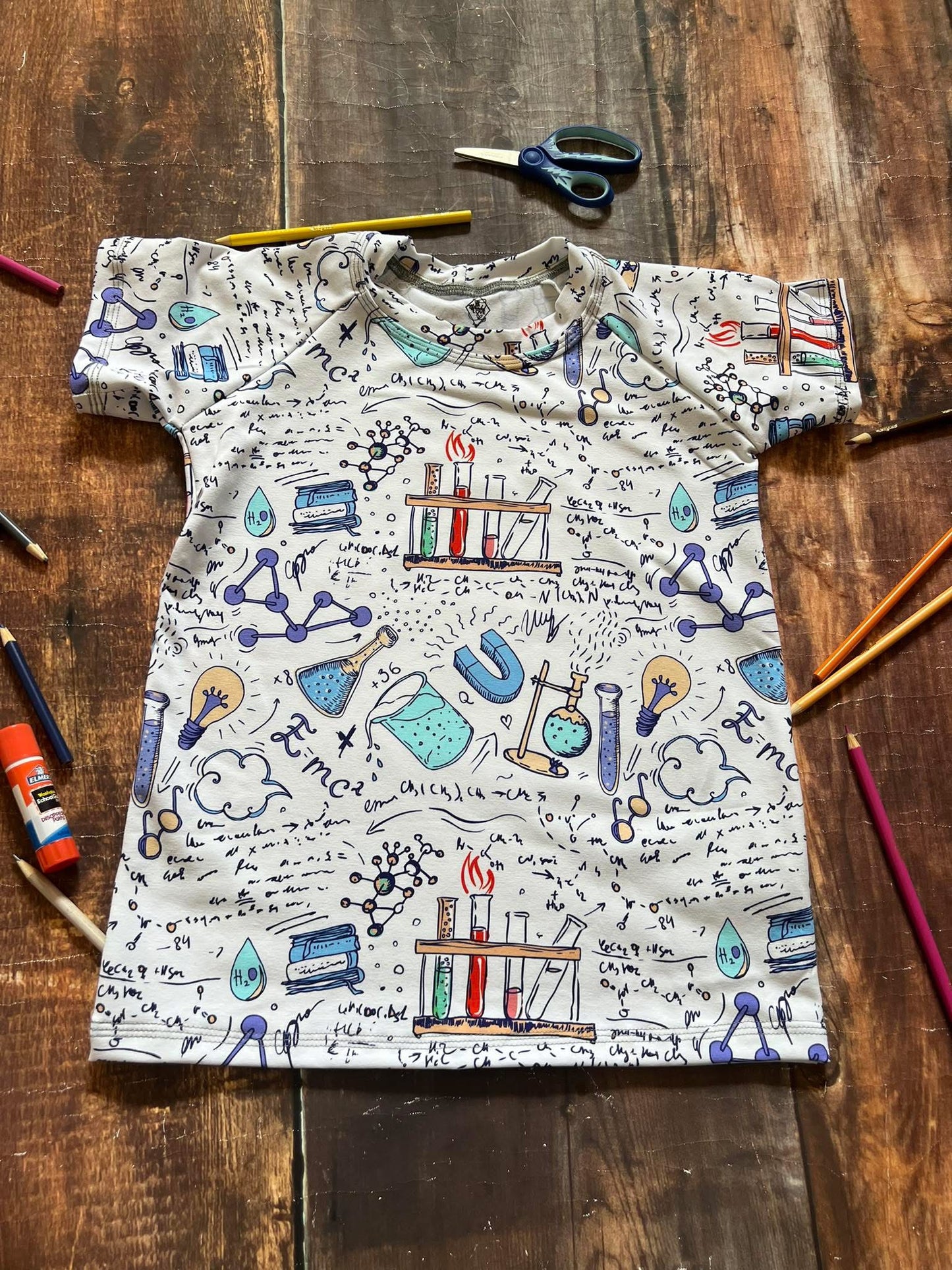 Science White Raglan Tee