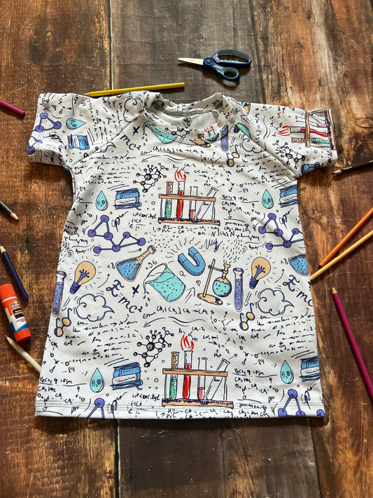 Science White Raglan Tee