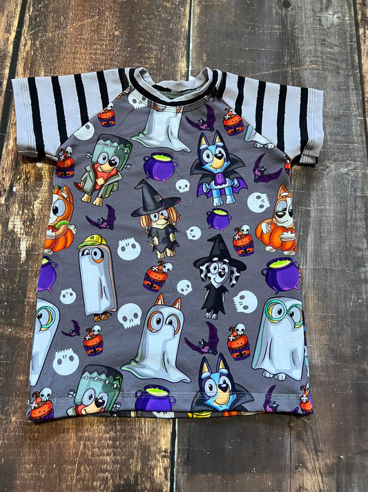 2/3 Halloween Heeler Raglan