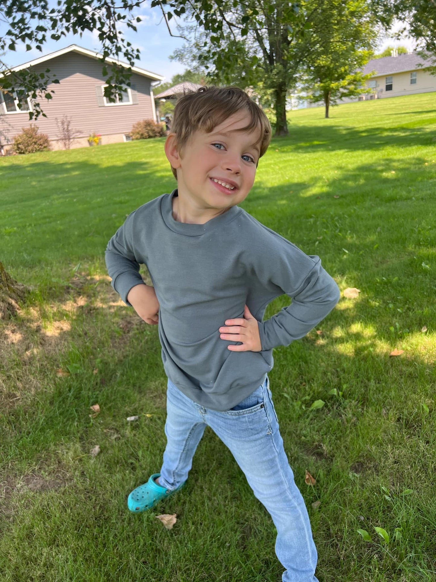 Stormy Weather Slouchy Sweater