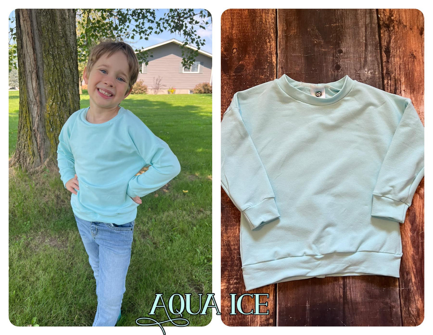 Aqua Ice Slouchy Sweater