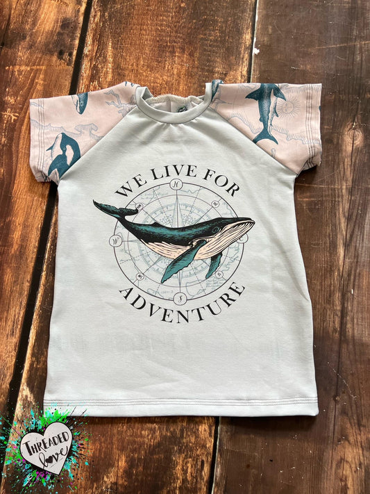 4/5 Live For Adventure Raglan Tee