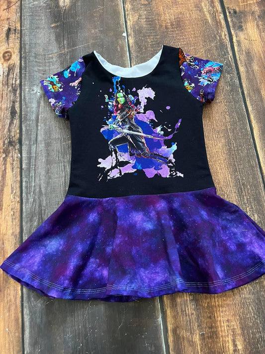 7y Green Girl Peplum