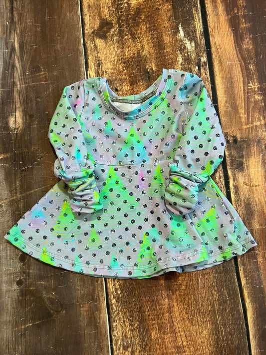 18m-4y Glitter Dot Trees GWM Tunic