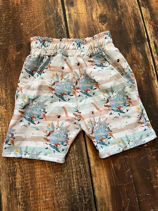 Save The Planet Stripe Finn Jogger Shorts