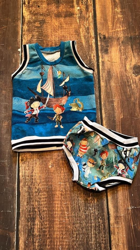 18m Lost Boy Tank & Bummies Set