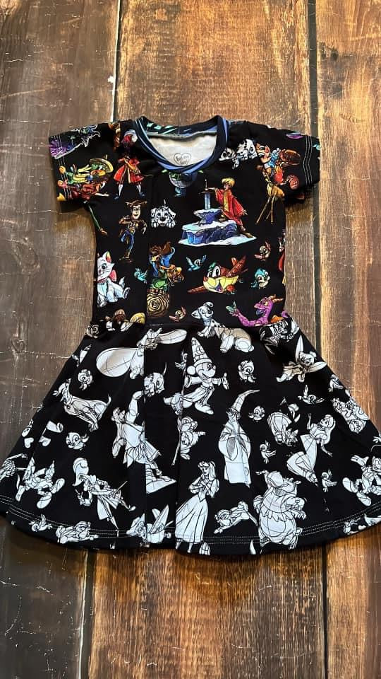 2T Animation Twirl Dress