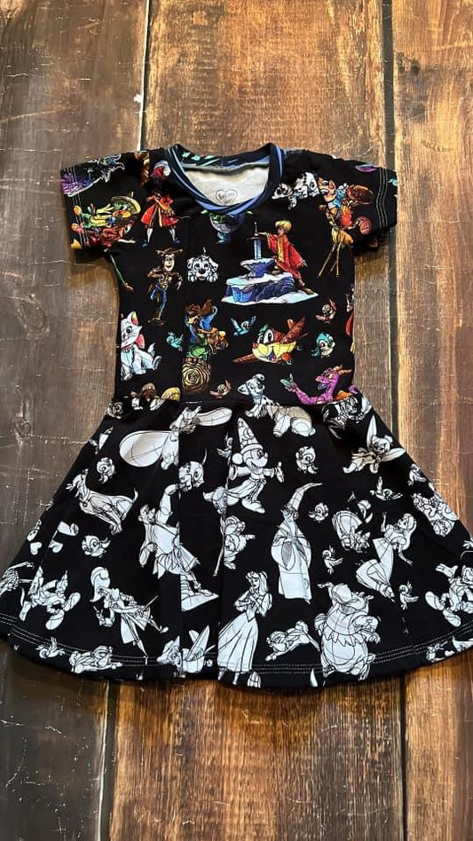 2T Animation Twirl Dress