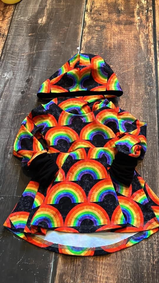 12m-3T Rainbow GWM Hooded Tunic