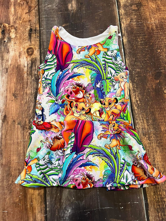 Lion Sleeveless Peplum Top