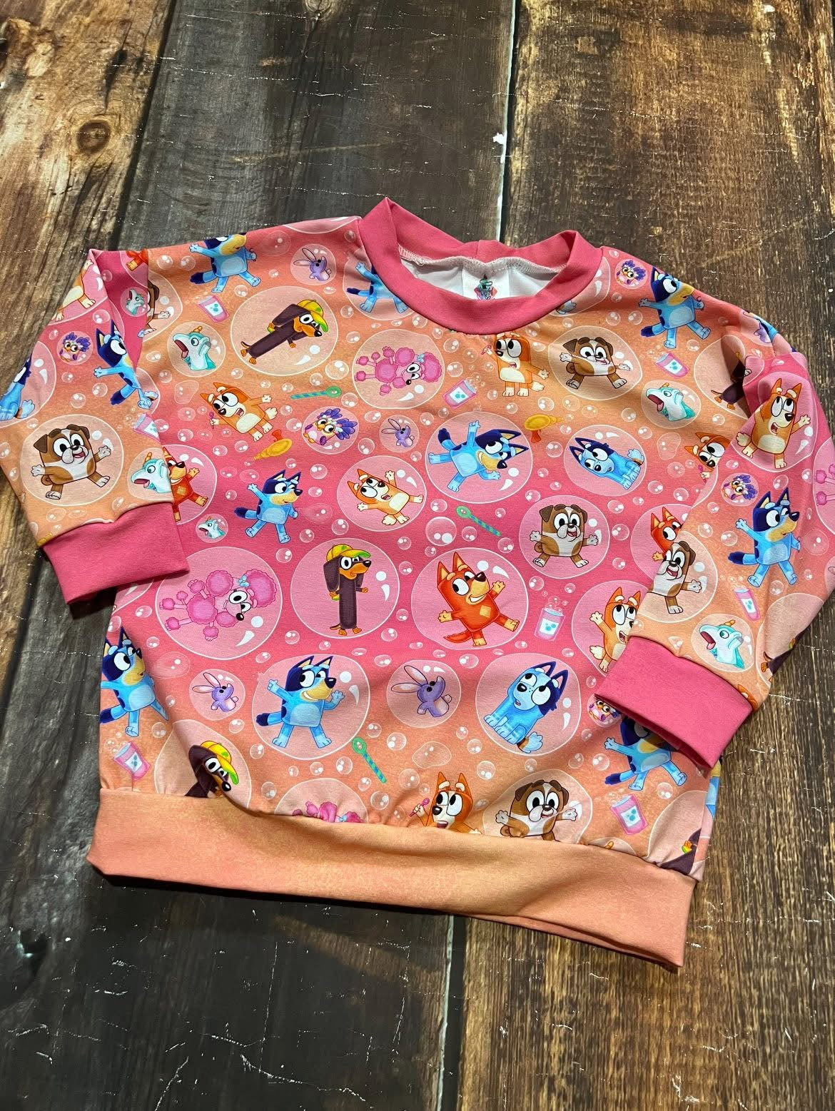 4T Heeler Bubbles Slouchy Sweater