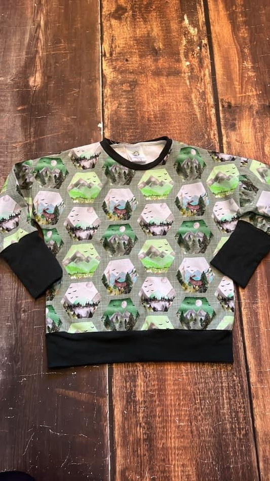 3-6y Scenic Geo GWM Dolman