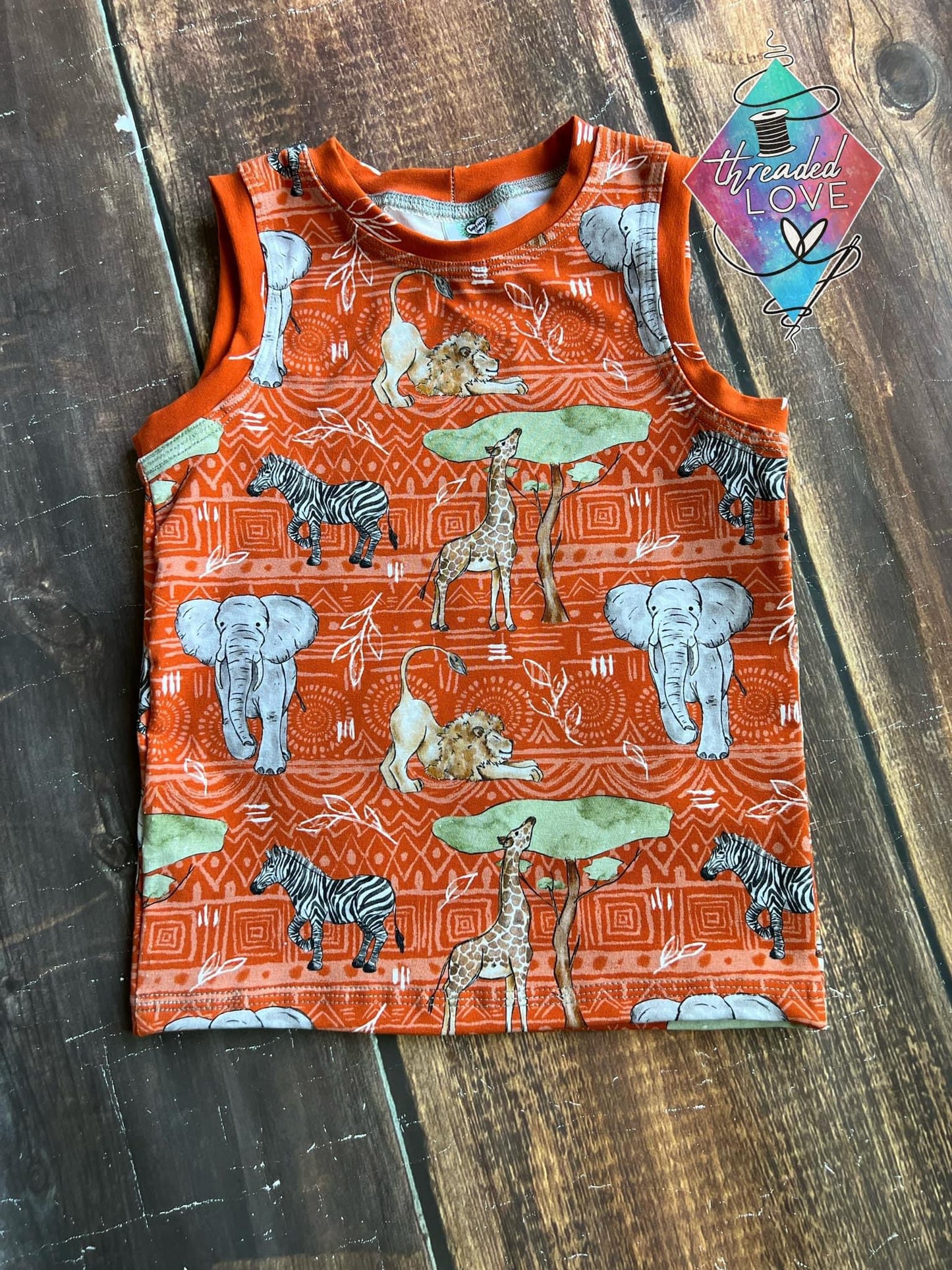 Orange Safari Maui Tank