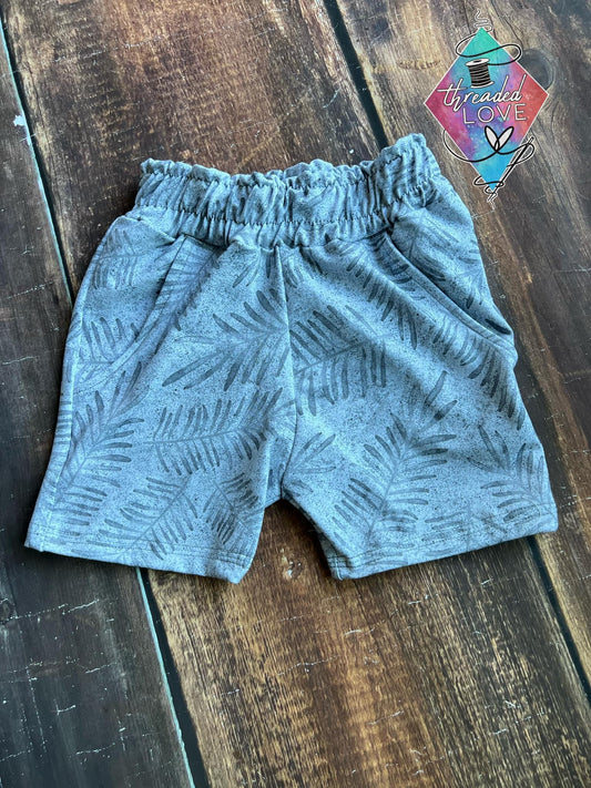 Gray Leaves Finn Shorts