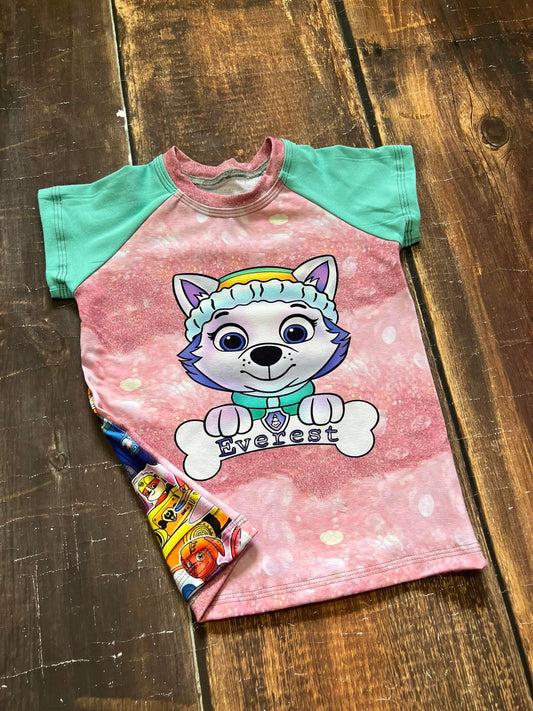 3/4 Snow Pup Raglan