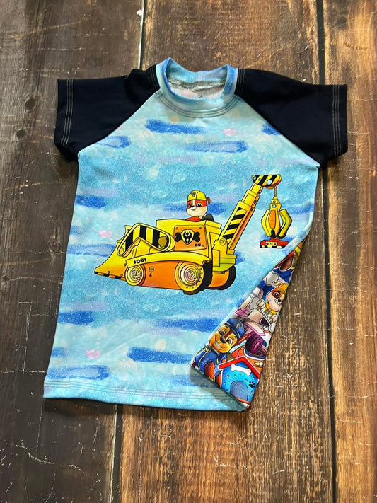 Construction Pup Raglan