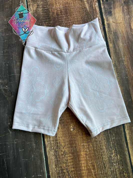 Pink Paisley Bike Shorts