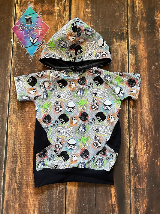 6y Galaxy Scribble Hideout Hoodie