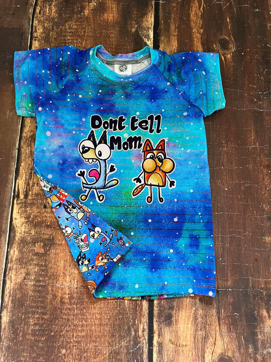 7/8 Don’t Tell Mom Heelers Raglan