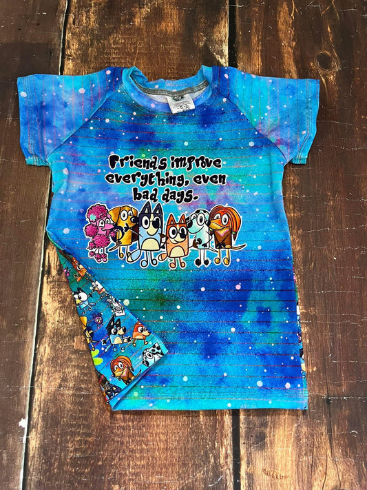 Friends Blue Heelers Raglan