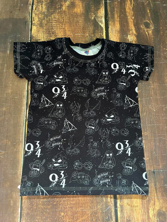 B&W Wizard Icons Raglan