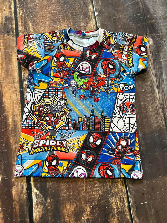 Web Heroes Blue Raglan