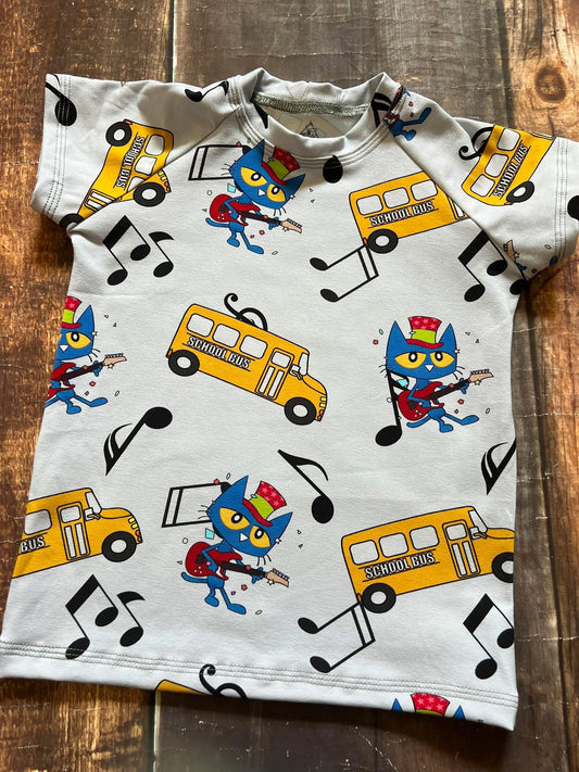 Gray Musical Cat Raglan