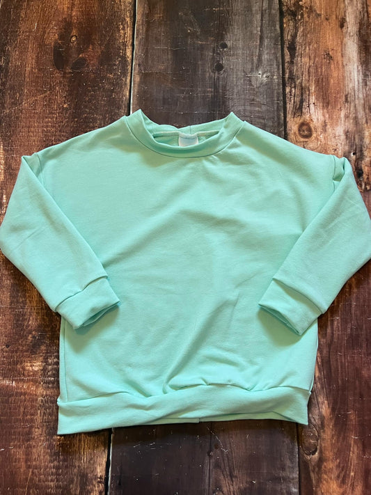 Cool Mint Slouchy Sweater