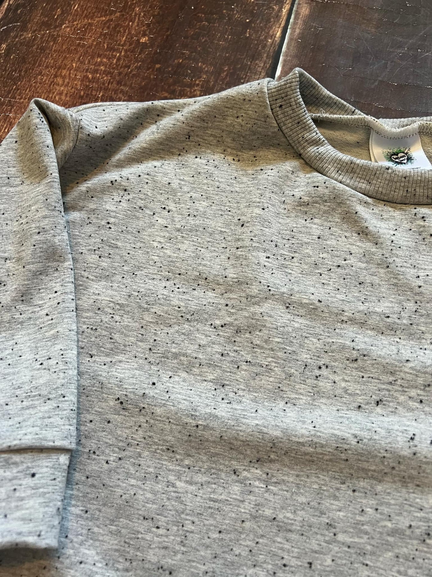 Gray Speckle Slouchy Sweater