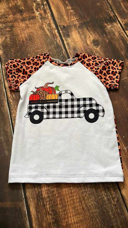 4/5 Pumpkin Truck Raglan