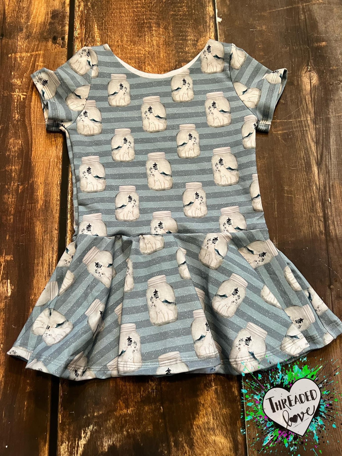 6T Polar Bear Jar Peplum