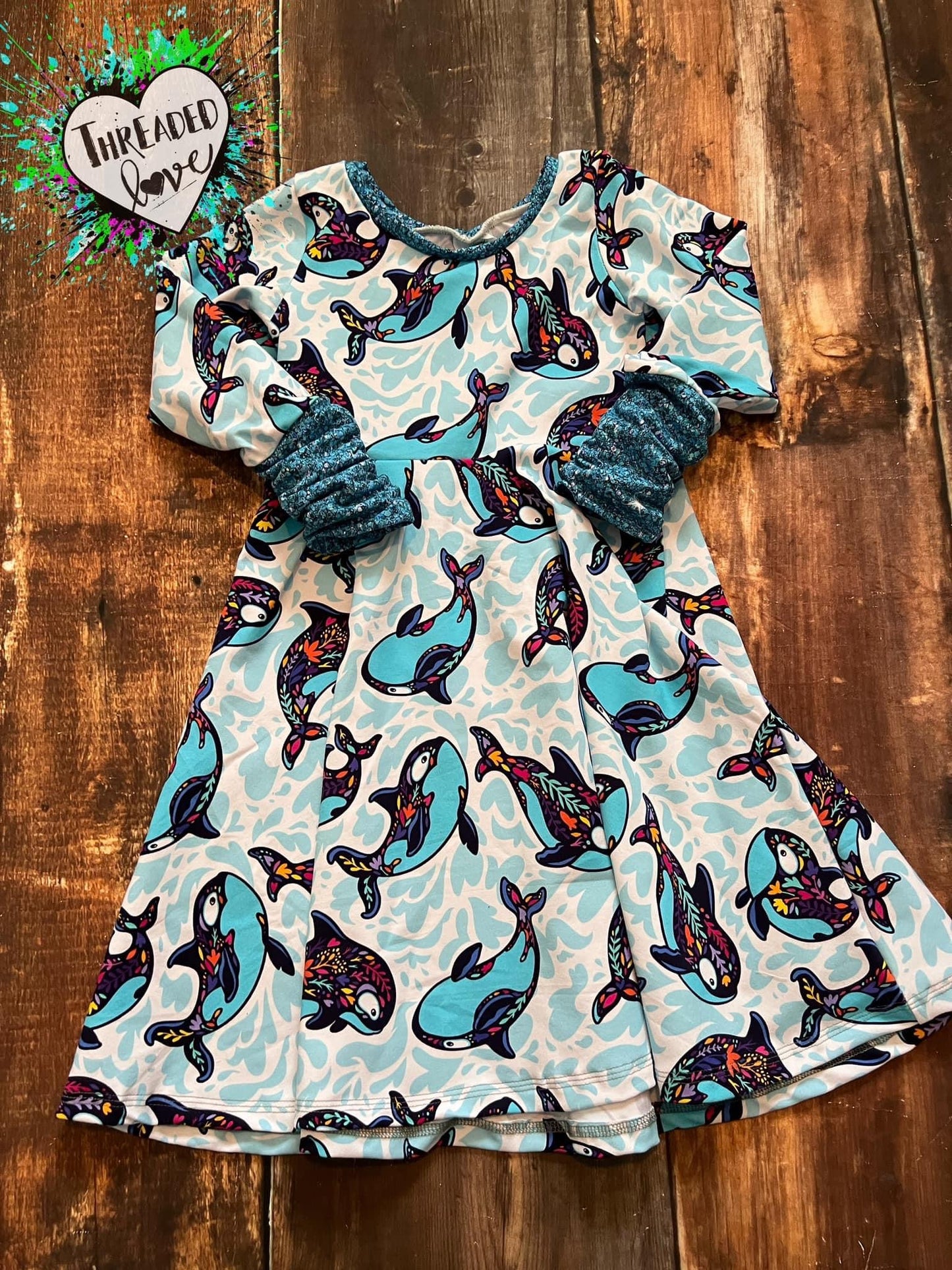 6-9y Whale GWM Dress