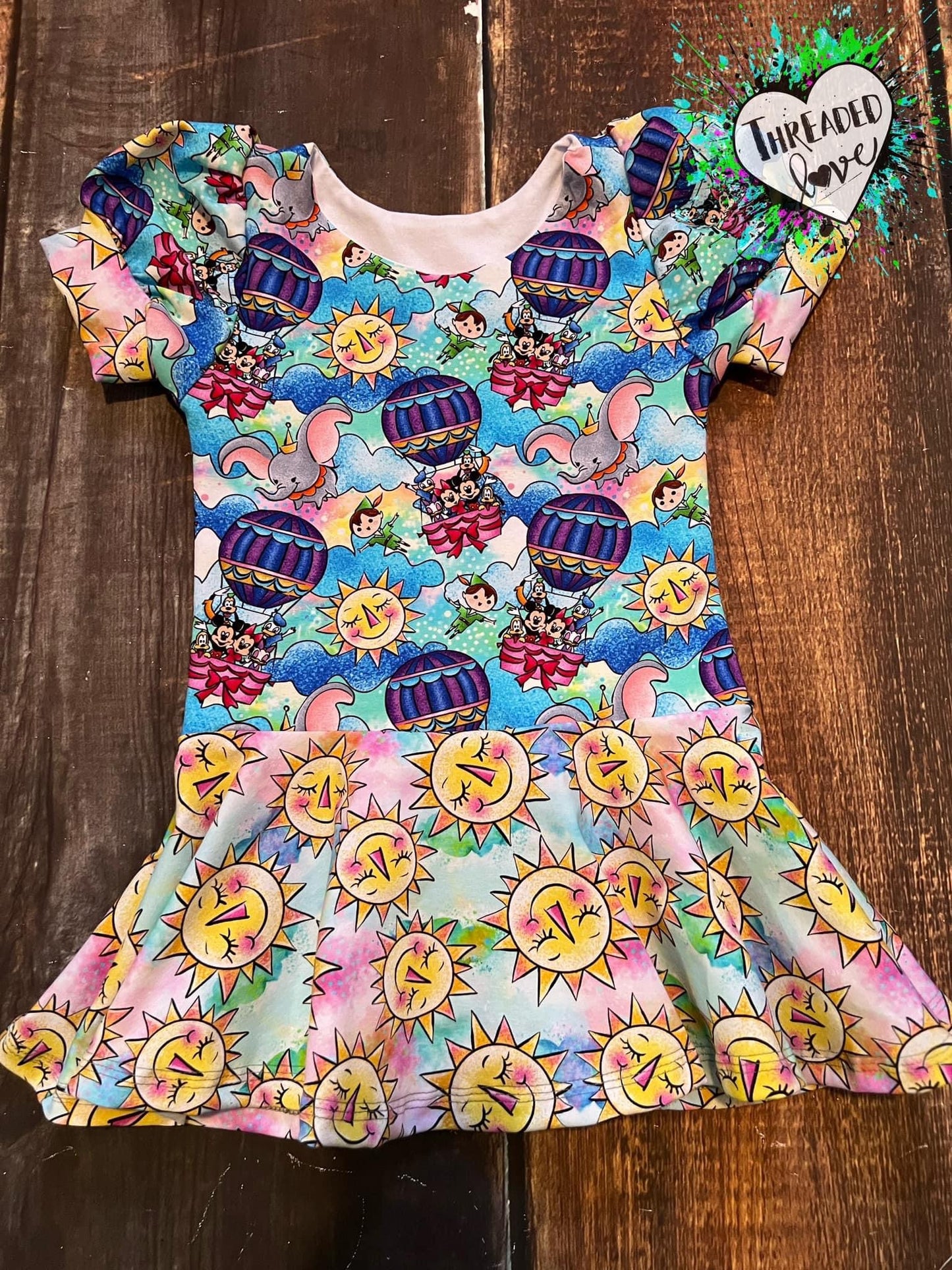 5T Friendly Suns Peplum